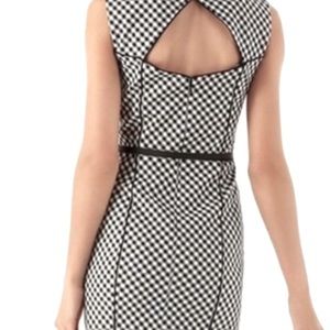 White House Black Market Gingham Sheath Dress